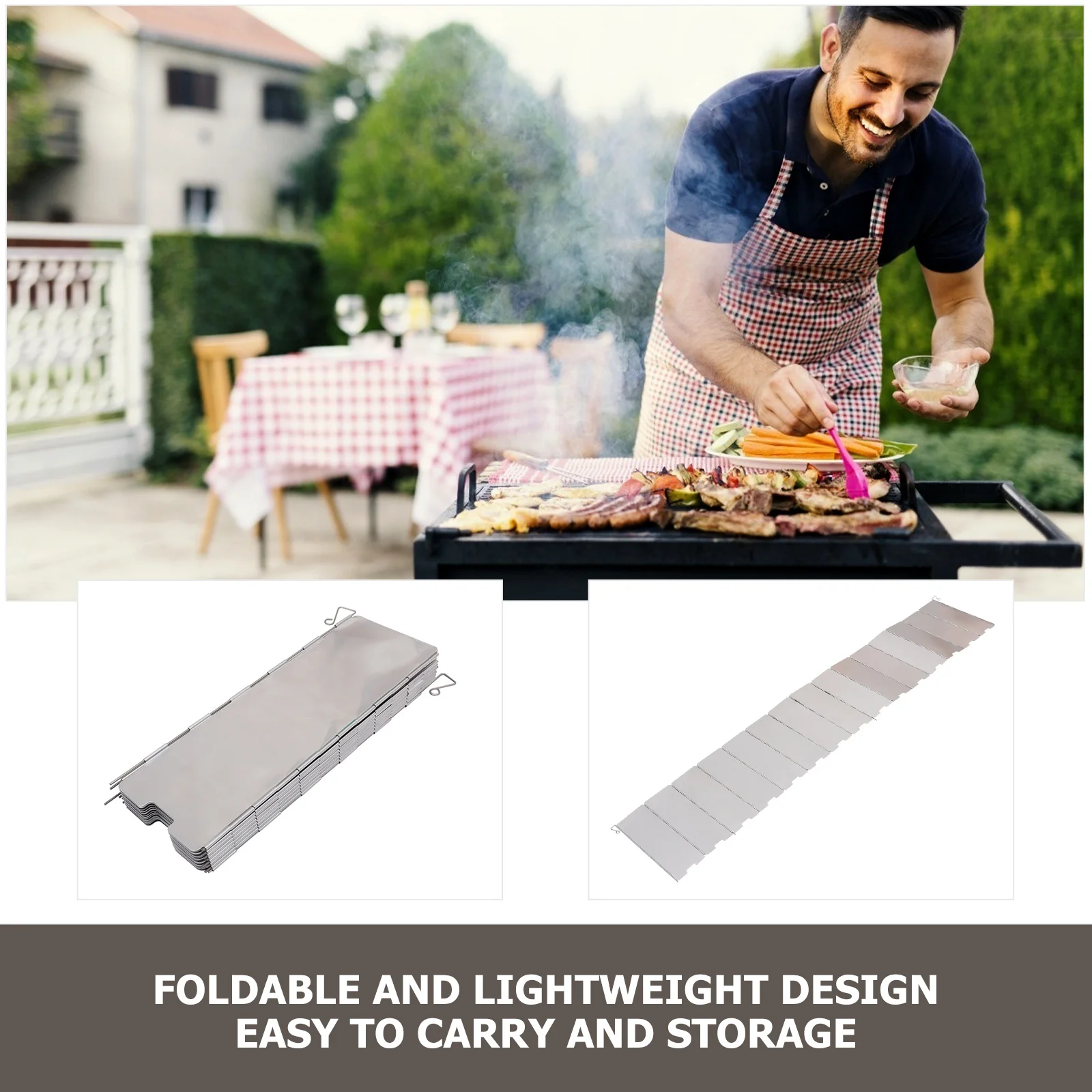 

Folding Windshield Alloy Portable For Camping Picnic Outdoor Cooking Stove Bbq Outdoor Barbecue Windshield Supply Accessory Tool