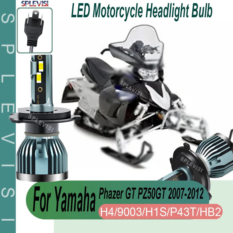 Светодиодная фара для мотоцикла Plug and Play HB2 H1S P43T IP68, водонепроницаемая для Yamaha Phazer GT PZ50GT 2007 2008 2009 2010 2011 2012