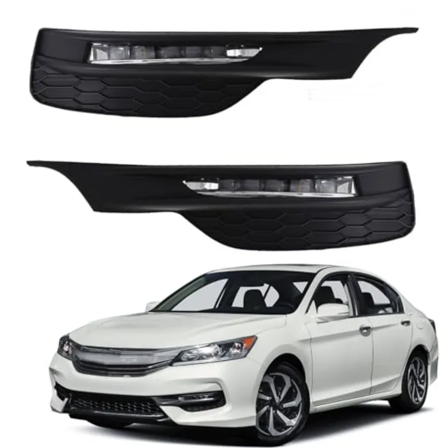 

Комплект противотуманных фар для Honda Accord Sedan 2016-2017, 4-дверный, с проводкой и переключателем, левая и правая стороны, черные, высококачественные