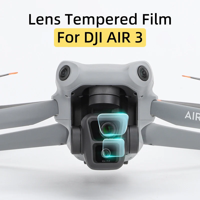 For DJI AIR 3 Drone Gimbal Camera Lens High Definition Tempered Glass Film Dustproof Anti-scratch Protective Film Accessories