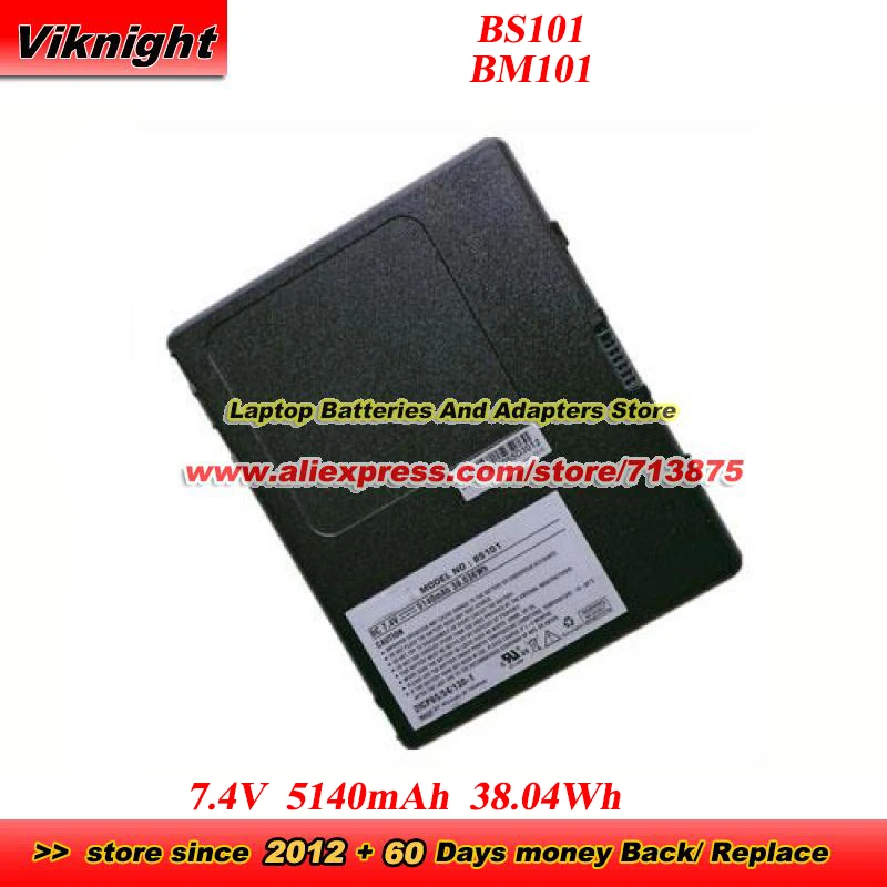

BS101 BM101 Battery 7.4V 5140mAh 38.04Wh 2ICP65/54/130-1 for Winmate M101B M101BT M101H M101M8 Laptop Battery
