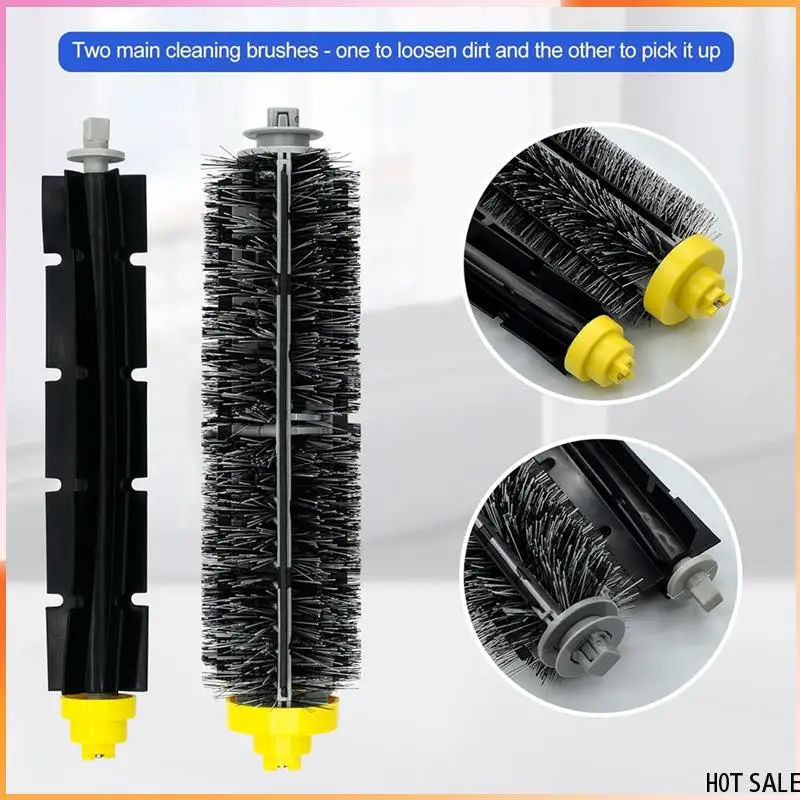 A24R الأسطوانة فرشاة الجانب فرشاة تصفية قطع الغيار ل اي روبوت رومبا 600 سلسلة 610 620 630 645 650 655 660 680 500 سلسلة روبوت Va