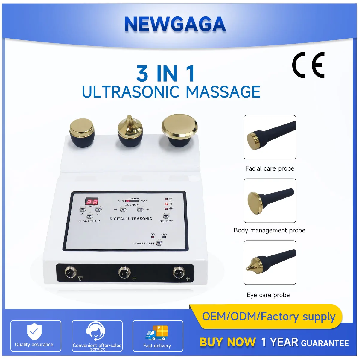 NEWGAGA Home Use 3 in 1 Ultrasonic Facial Machine Anti-Ageing Eye Wrinkle Massager Plasma Freckle Remove skincare Beauty Device