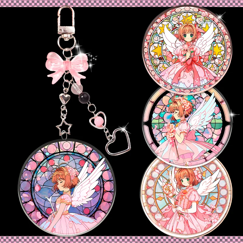 14cm CardCaptor Sakura Acrylic Periphery Pendant KINOMOTO SAKURA Student Backpack Pendant Anime Periphery Decoration Girl Gift