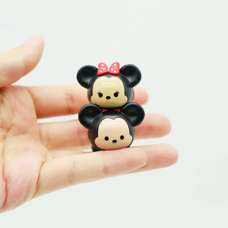 Mickeysmouses Minnieesmouse 10 Figurine classiche Stapelbare Figur Anime Puppe Q Versione Modello Giocattolo da collezione Ornamenti per il desktop