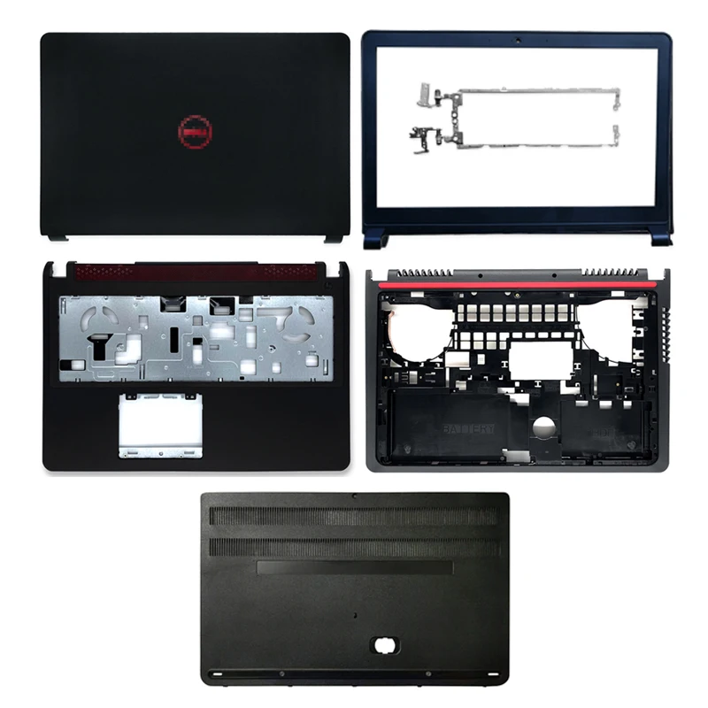 

New LCD Back Cover/Front Bezel/Hinges/Palmrest/Bottom Case/Door Case For DELL Inspiron 15P 5576 5577 7000 7557 7559 Top Case