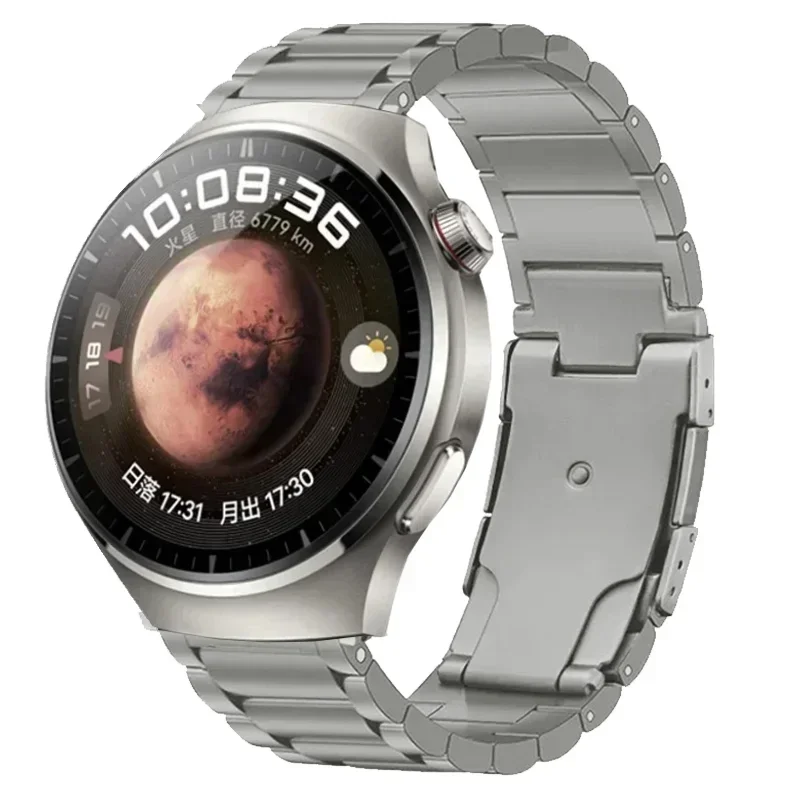 Bracciale a maglie in titanio di lusso da 22 mm per Huawei Watch 4 Pro/4/3 Pro/GT4/3 Pro 46MM cinturino per orologio definitivo per Amazfit GTR 4/3/2 Band