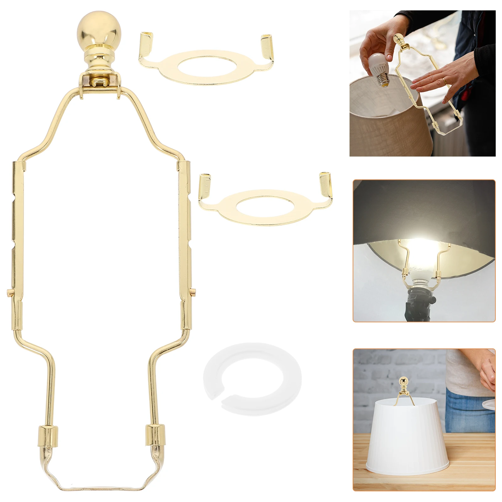 

Lift Bracket Lamp Cover Repair for Table Lamps Component Harp Making Kit Golden