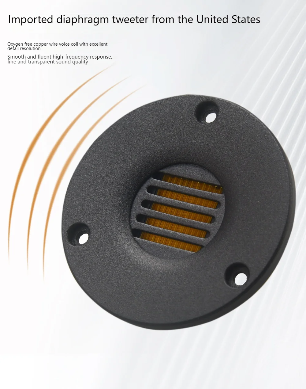 HIFIDIY LIVE AMT-65 HiFi 2,5 Zoll Hochtöner-Lautsprechereinheit Air Motion 8OHM 30W Hochton-Lautsprecher Super Belt Type Hochleistungs-Lautsprecher – Detail 4