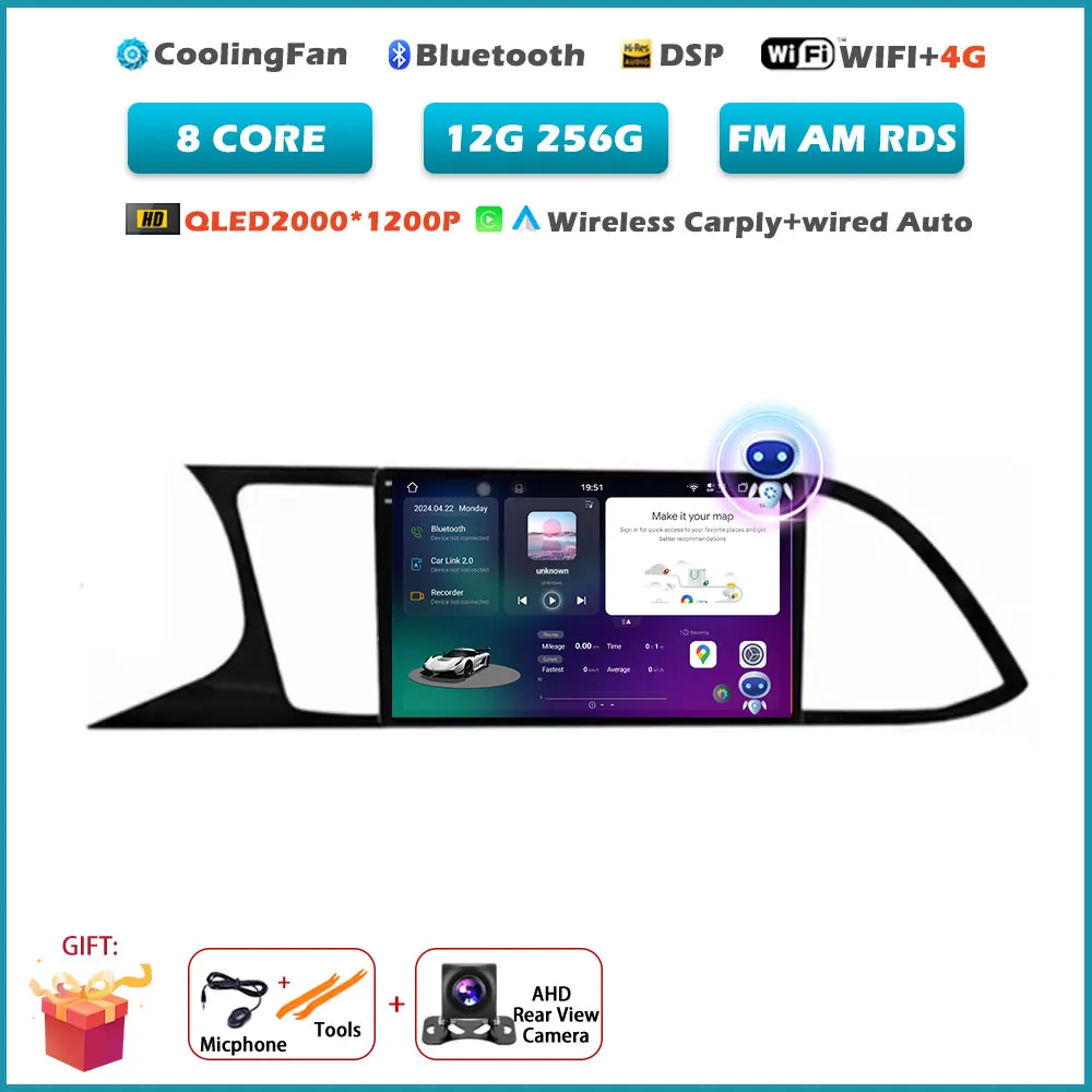 Voor Seat Leon MK3 5F 2012-2018 Carplay DSP 4G WIFI Android Alles In Een Auto Intelligent Systeem Autoradio video GEEN 2DIN DVD