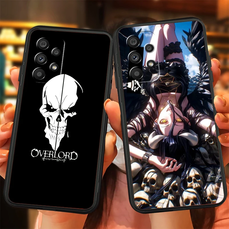 Overlord Anime Comic Movie For Samsung A53 A52 A33 A32 A51 A71 A21S A13 A73 A55 A22 A23 A35 A72 A54 A12 5G Black TPU Phone Case