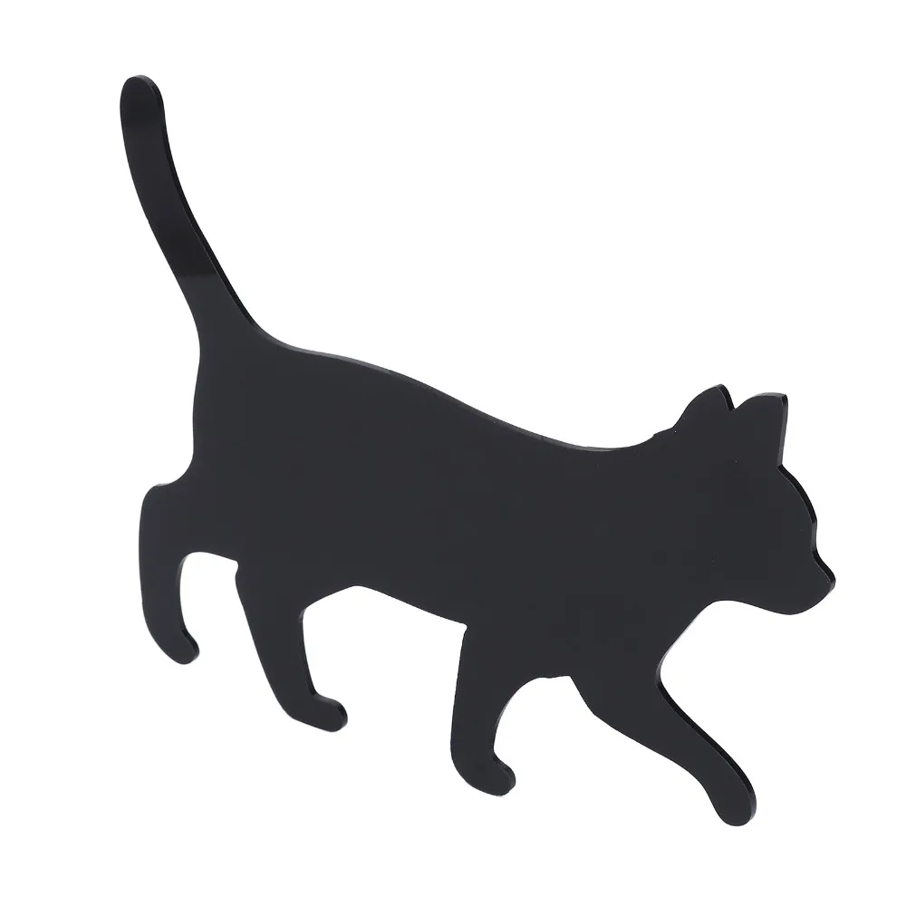 Cute Cat Night Light Cat Silhouette Cat Shadow Wall Decor Lamp Sound Sensor Voice Activated Nightlight Lamp Bedroom