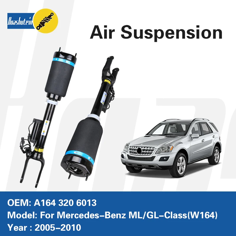 دعامة ممتص الصدمات الهوائية A1643206013 لسيارة Mercedes-Benz ML GL-Class W164 Front LR مع صدمة تعليق هوائي ADS #6