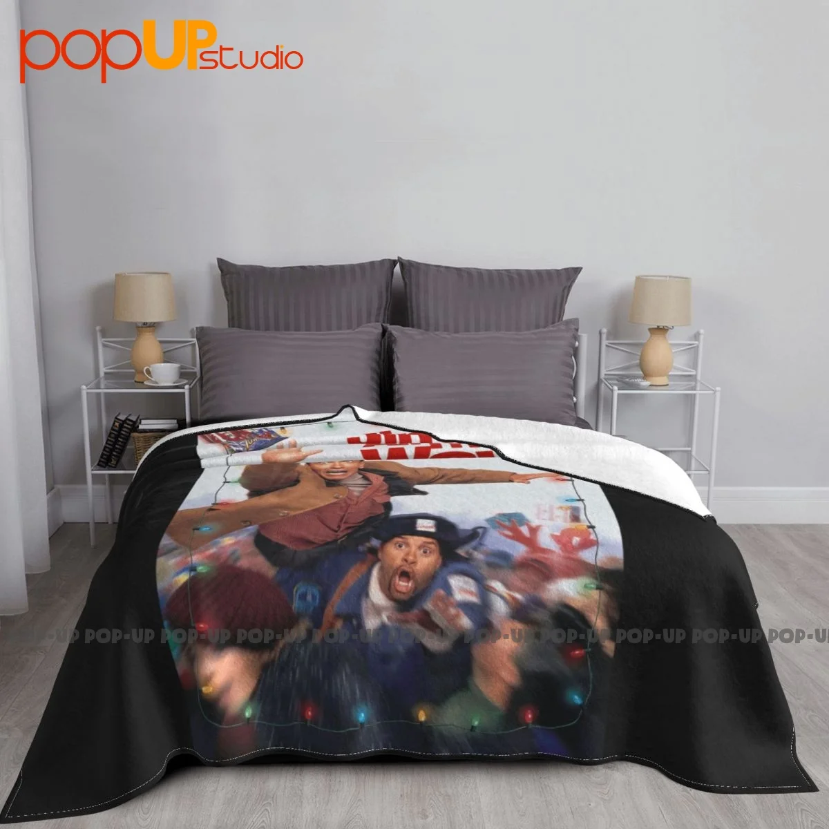 Jingle All The Way Movie Poster Blanket Casual Sofa Bed Ultra-Soft Bedding Supply Home Decotation