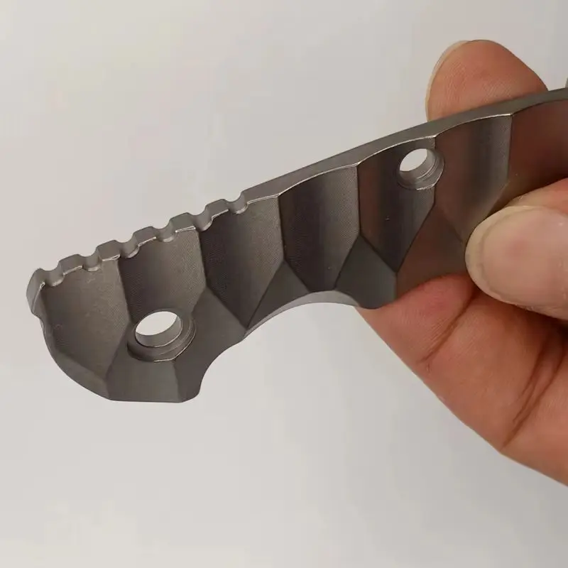 

1 шт. рукоять для ножа из титанового сплава TC4 для ножей Rick Hinderer XM18 3.5, волнистый узор