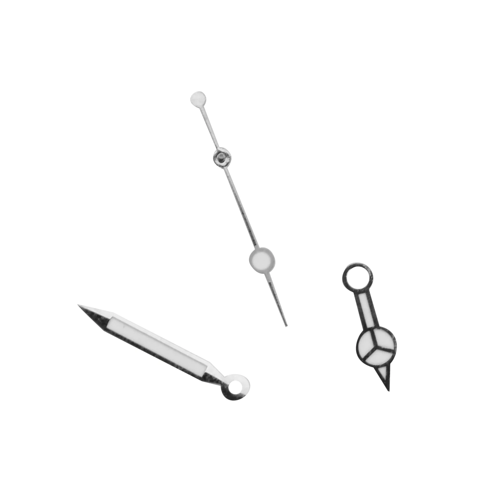 New Silver Plated Watch Hands Kit Compatible With ETA 2824 Tudor Submariner