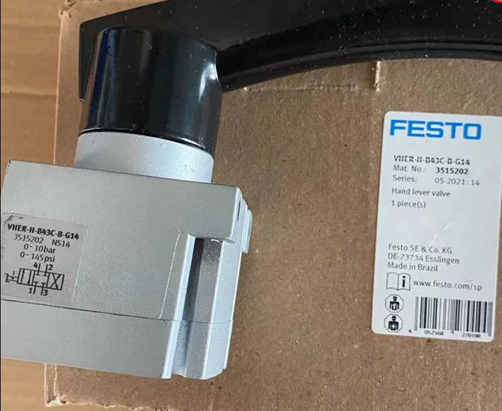 

FESTO Coltroller Hand Lever Valve VHER-P-H-B43E-B-G14 3515640