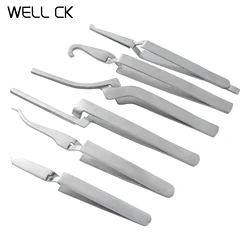 1Pc Dental Orthodontic  Posterior Brackets Buccal Tube Lingual Buttons Bonding Tweezer Holder Placer Articulating Paper Tweezers