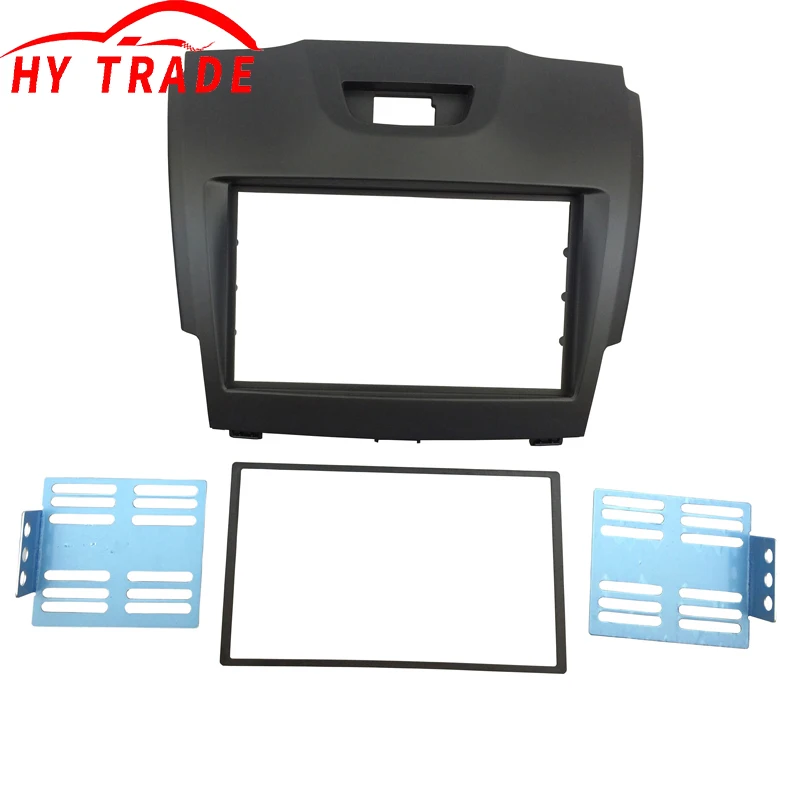 Double Din Fascia for Chevrolet TrailBlazer Isuzu D-Max Holden Colorado Radio DVD Stereo Panel Dash Mount InstallTrim Kit Frame