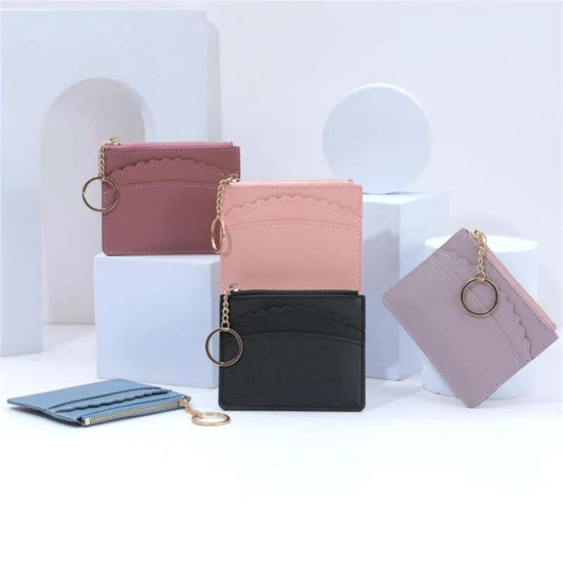 Coin Pocket Mini Purses Multi Slot Zipper Card Bag Small  Identification Bag Change  Credit Card Holder Cute Wallet For Girls