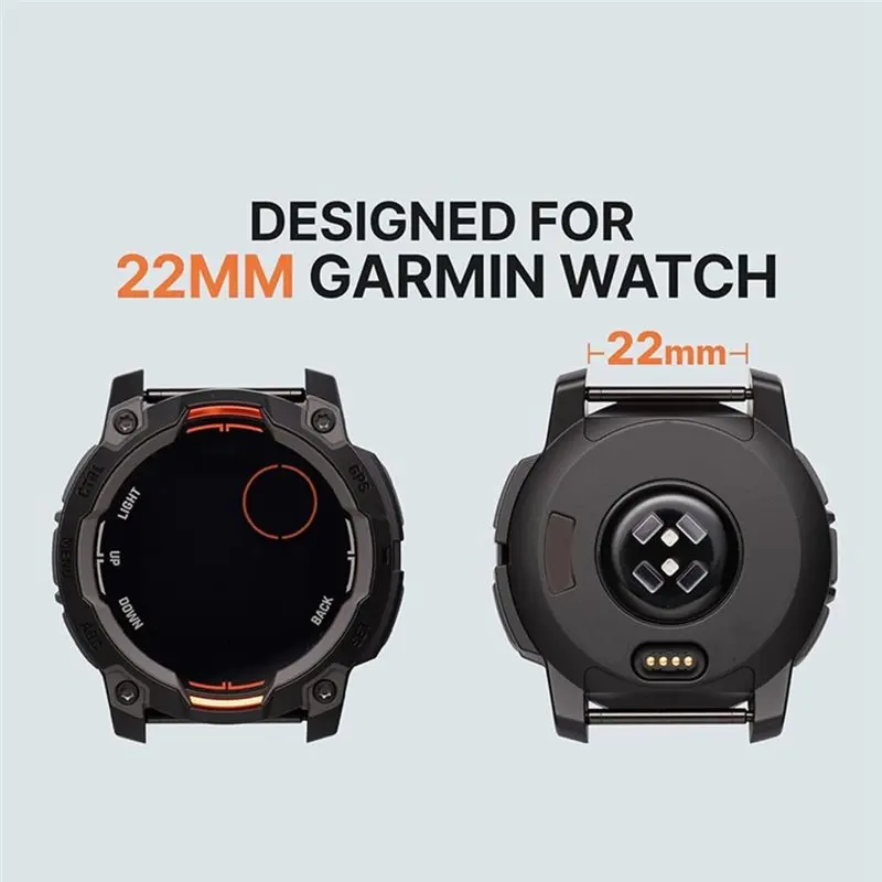 

[AAAE 2026] Magnetic Silicone Watch Band 22Mm For Garmin Sportwatch Sports Watch Quick Fit Strap For Fenix E/8 7/6/5/Forerunner