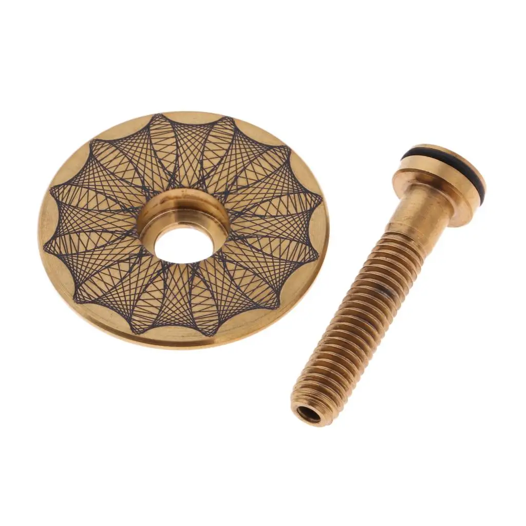Bike Handlebar Headset Top Cap Screw Kit Colorful Titanium Alloy for MTB Road Bike Custom Accessories