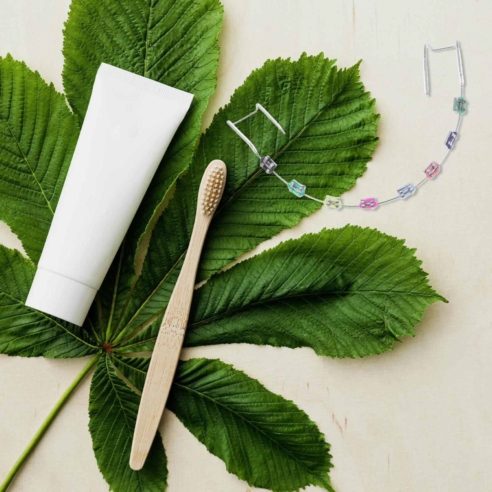 

Temporary Teeth Decoration Metal Wires Metal Tooth Bracket Teeth Ligature Ties Practice Props Explain Props for Students