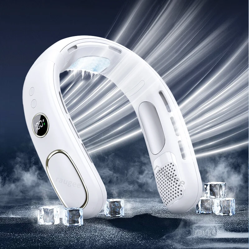 

Подвесной вентилятор для шеи Мини-безлопастной вентилятор для шеи Воздушный охладитель Портативный уличный подвесной вентилятор для шеи с цифровым дисплеем USB-вентилятор для шеи