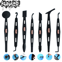 KUNAISI magnetic attraction Carbon Fiber Vinyl Wrap Magnetic Stick Squeegee PPF Edge Tucking Scraper Window Tint Headlight Film