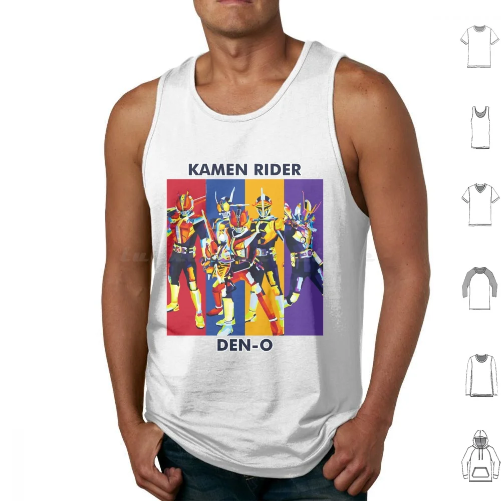 

Kamen Rider Den O All Form Tank Tops Print Cotton Kamen Rider Masked Rider Kamen Rider Den O Masked Rider Den O Den O Sword