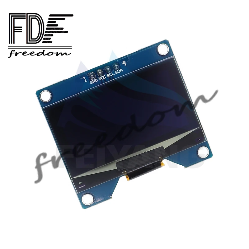 1.54 بوصة 4PIN أبيض أزرق شاشة OLED وحدة FDF SSD1309 محرك IC متوافق مع واجهة CH1116 SPI 128*64