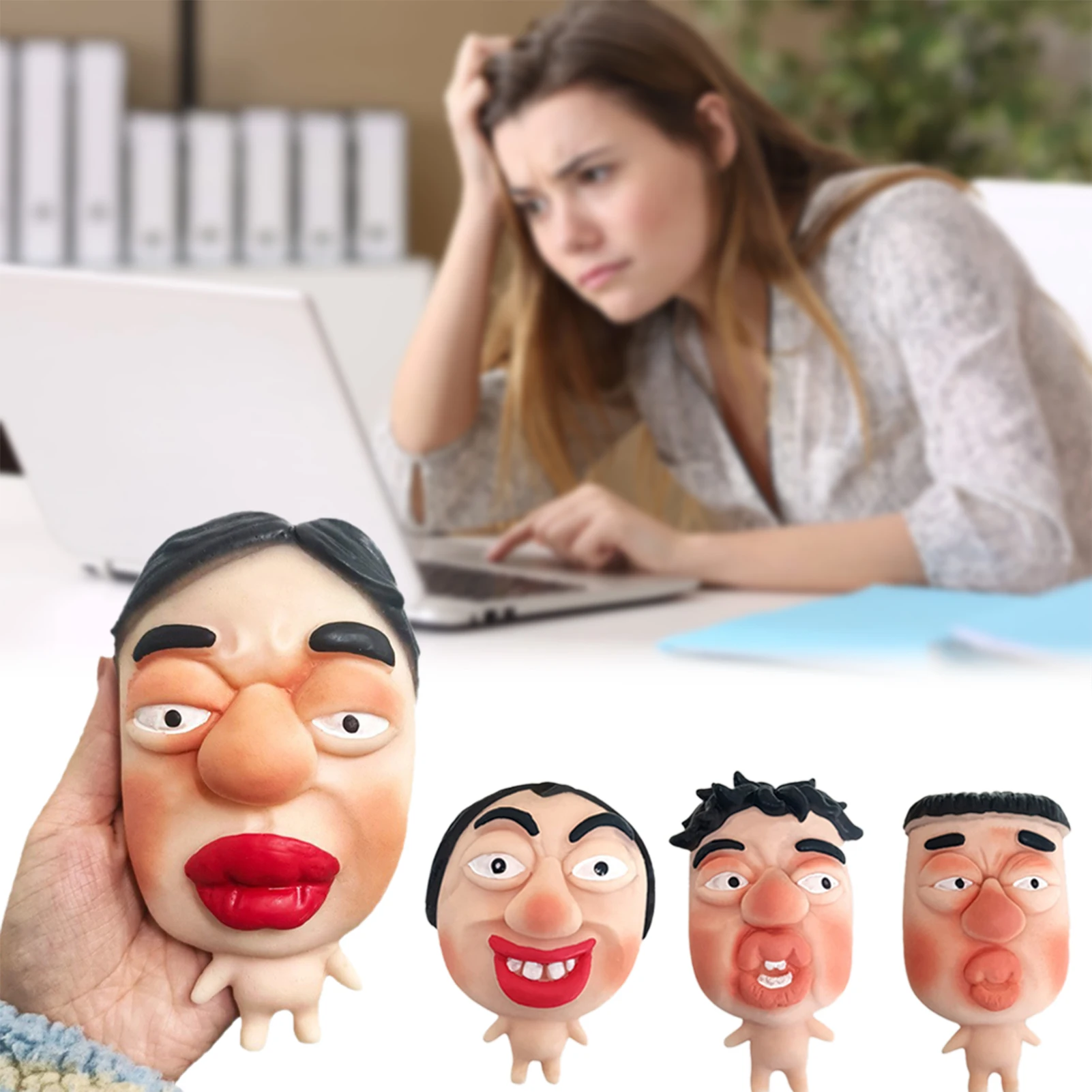 

Забавная фигурка в маске, игрушка Fidgets Squishys, уникальный дизайн в маске для веселья и необычных развлечений. Средство для снятия стресса на офисном столе