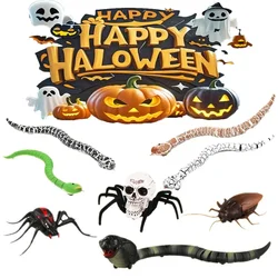 RC Snake Realistic Snake Toys Infrared Receiver Electric Simulated Animal Cobra Viper Toy Joke Trick Mischief For Kids Halloween