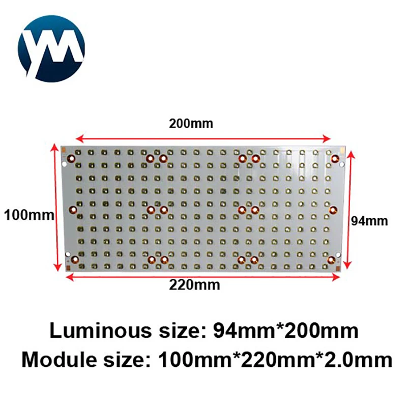 UV LED 모듈 600W 3535 칩 경화 램프, 3W SMD 365nm 385nm 395nm 405nm 고출력 3D 인쇄 스크린 플렉소 잉크 접착제