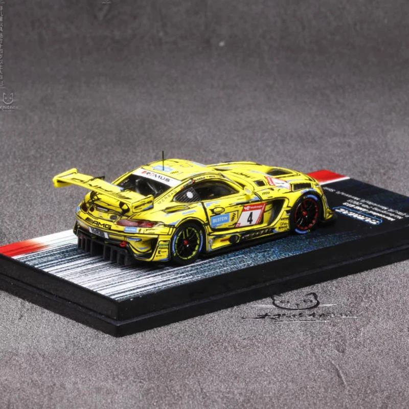 TW 1/64 AMG GT3 Nurburgring 24h 2023 رسم خربش سبيكة سيارة نموذج مجموعة ثابتة زينت هدايا العيد اللعب #4