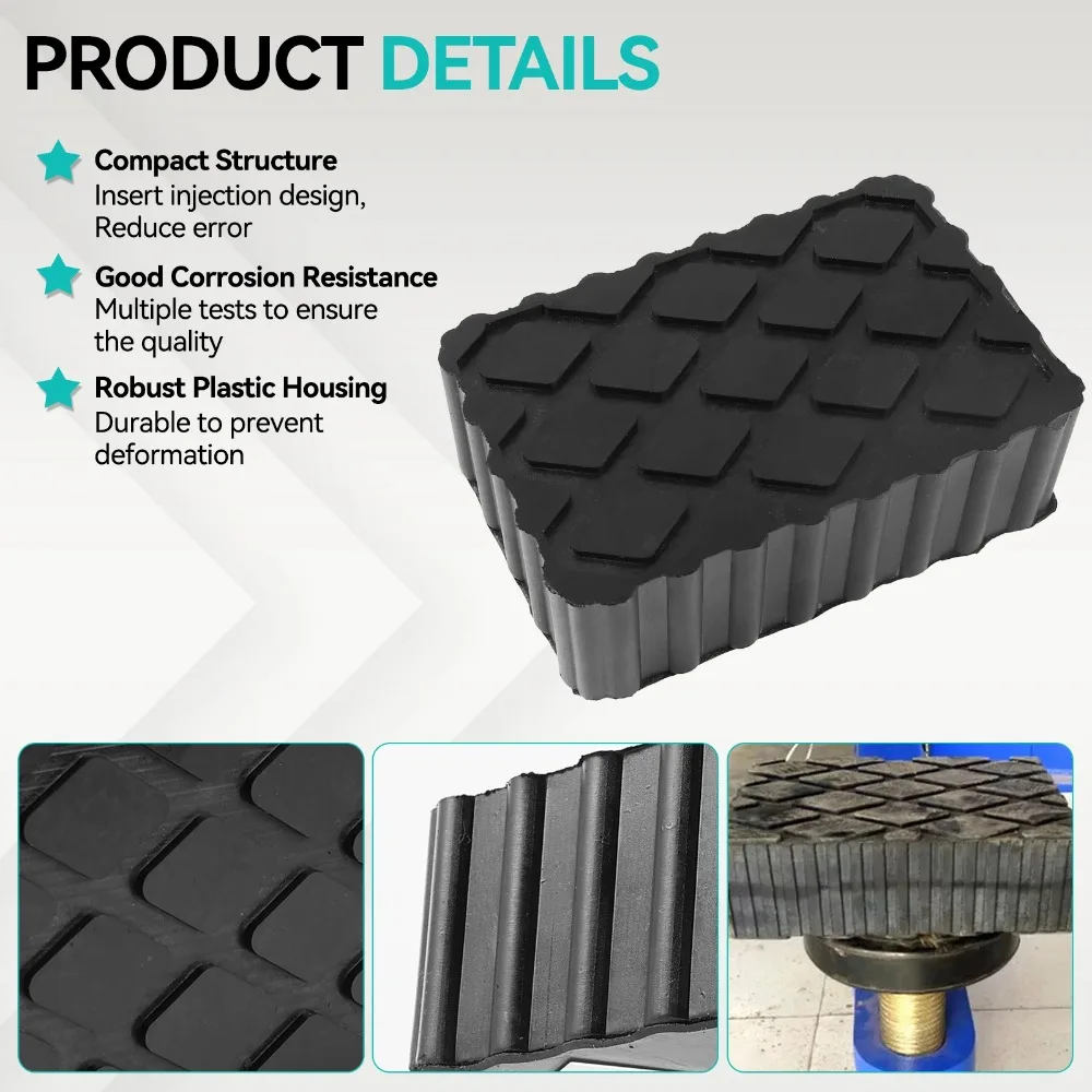 

Professional Heavy Duty 2Pcs Rubber Jack Pad Pinch Weld Guard for Car Truck SUV Floor Jack Hoist Lifting Equipment