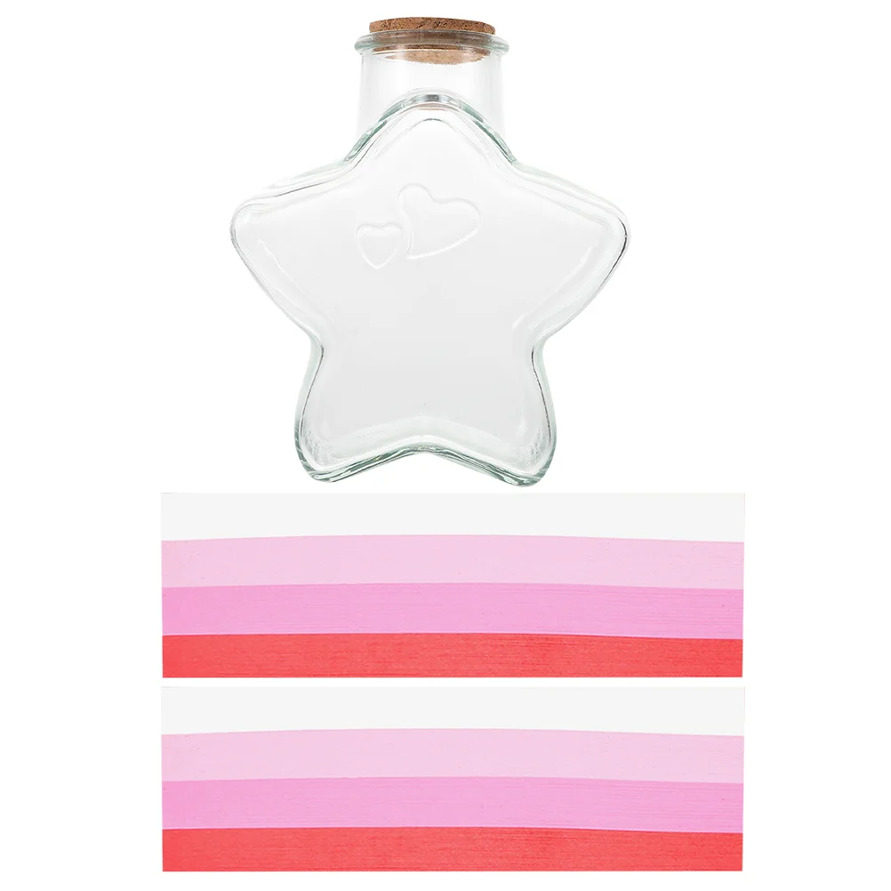 Wishing Star Origami Bottle Birthday Confession Gift Girl Room Decoration Tower Shape Jar Valentine Vase Filler Small Glass