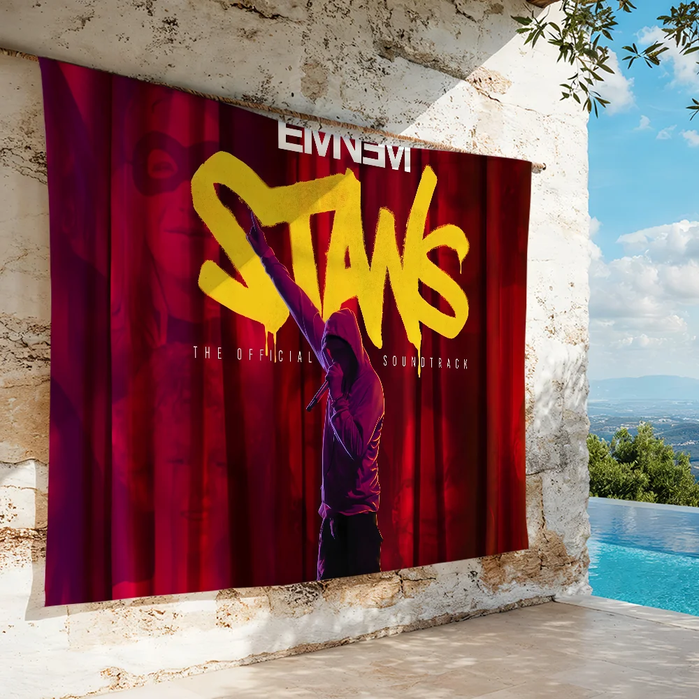 American Rapper Eminem Stans  flag For Decoration Outdoor Picnic  Hanging Home Camping Party Banner