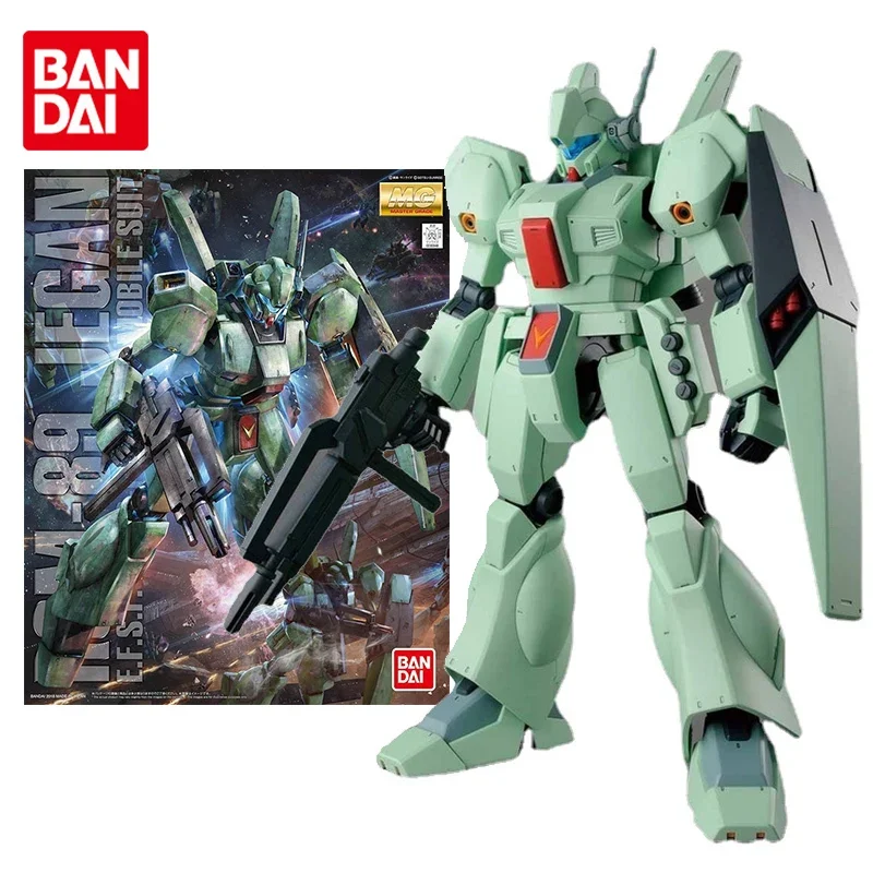 Bandai Genuine Gundam Model Kit Anime Figure MG 1/100 RGM-89 Jegan Collection Gunpla Anime Action Figure Toys for Children