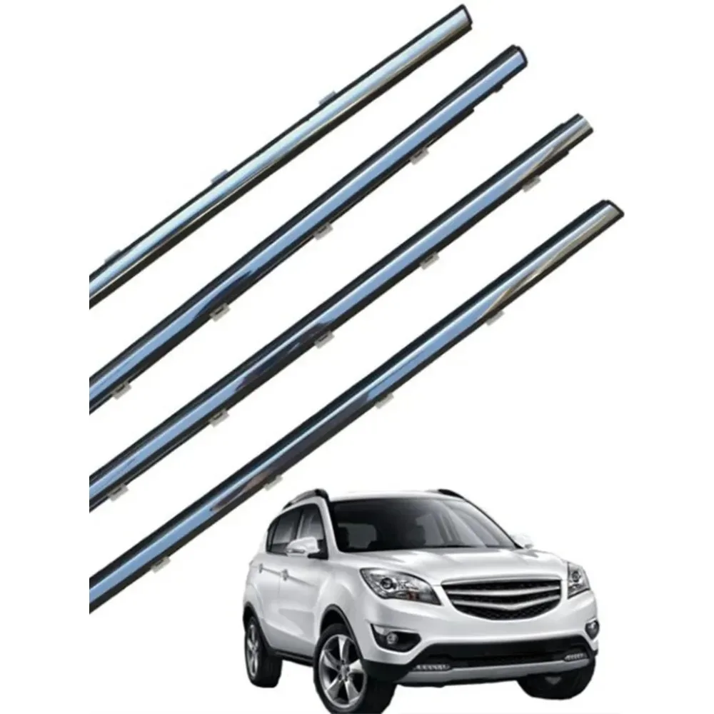 

4 Pieces Black or Chrome Outside Windows Glass Rubber for Changan CS35 2012-2017 Glass Sealing Rubber for Protector Weatherstrip