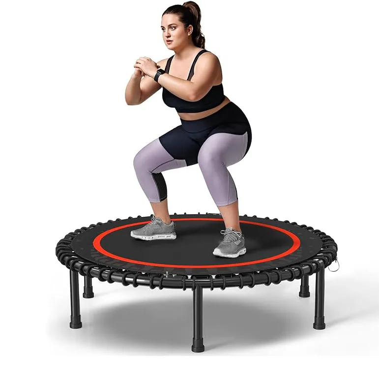 

Stable Quiet Exercise Bungee Rebounder Foldable Mini Trampoline 40"/48"/50" Jumping Adult Mini Trampoline Fitness