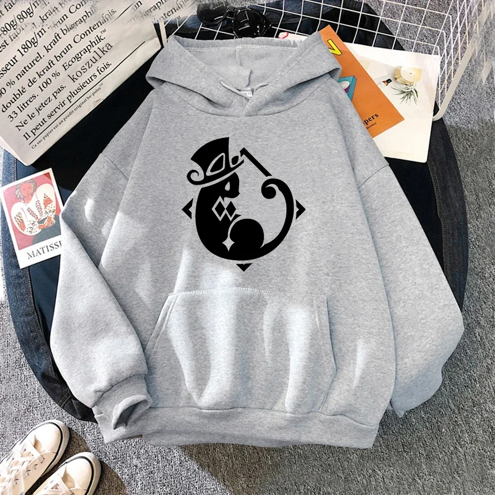 Genshin Impact Lyney Hoodie Women Harajuku Hot Game Graphic Kawaii Hoodies Unisex Autumn Winter Pullovers Women\'s Sweatshirts