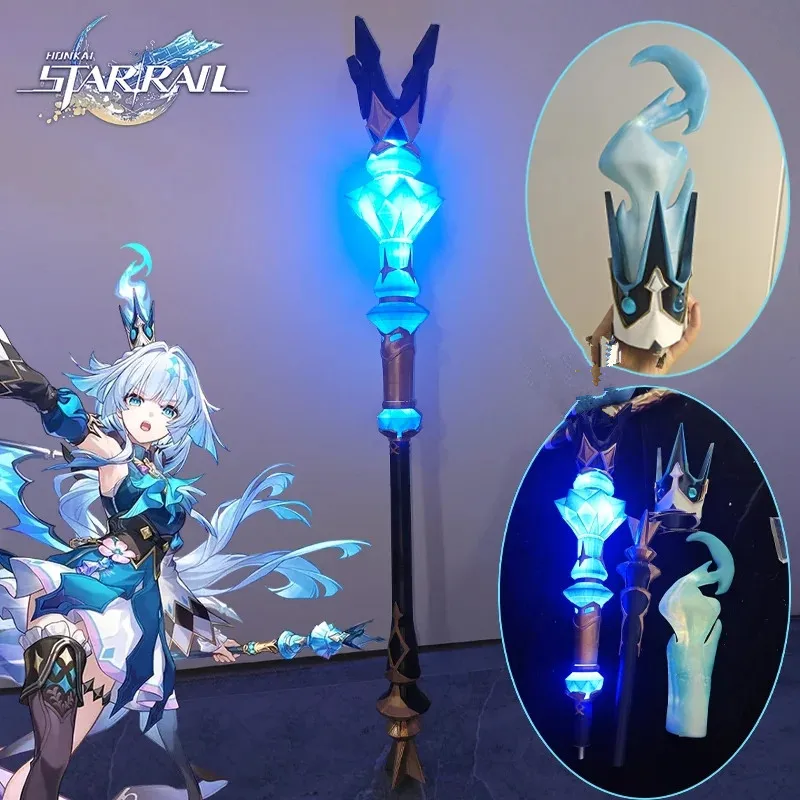 

Game Honkai Star Rail Cerydra Cosplay Prop 3D Printing Sceptre 90cm Long Crown Prop For Hallowmas Party Comicon Role Play Adult