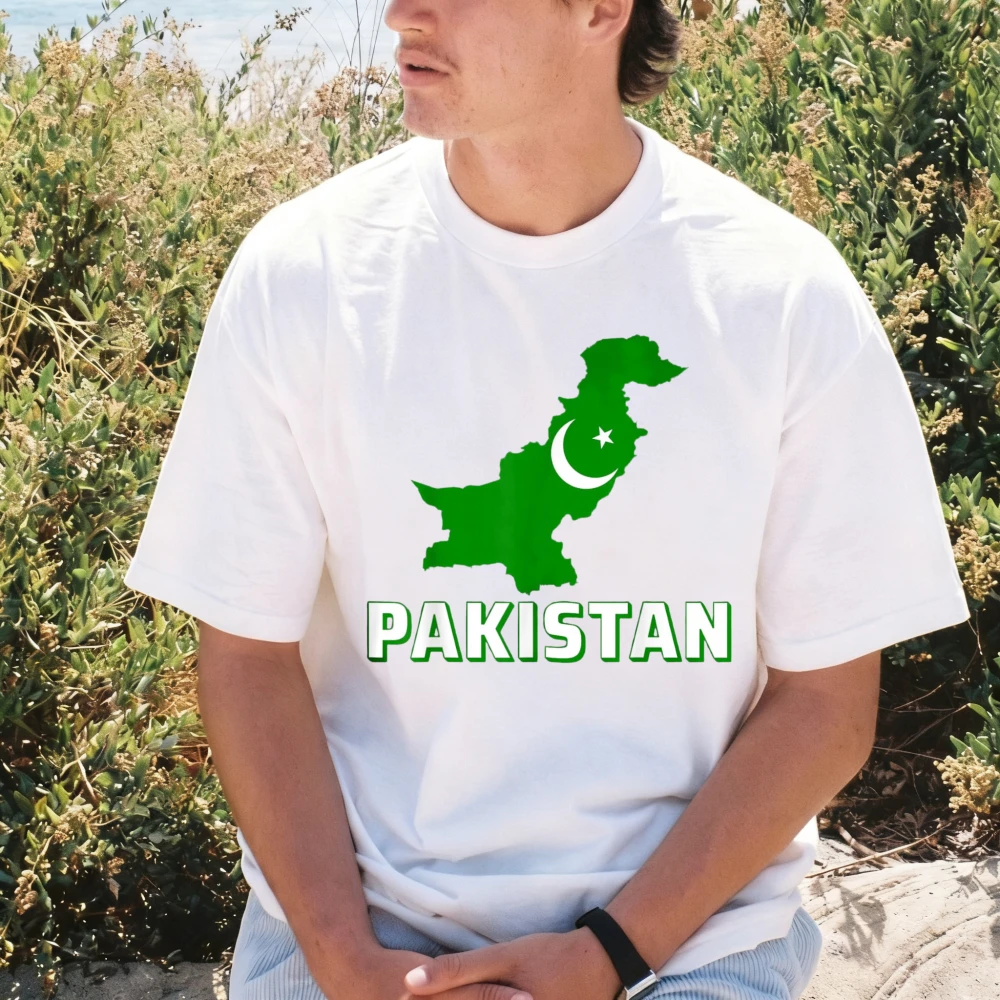 Pakistani Flag Patriotic Arabic Pakistan Pride T-Shirt Fashion Casual Breathe Comfort Short Sleeve O-neck Man Women Clothing