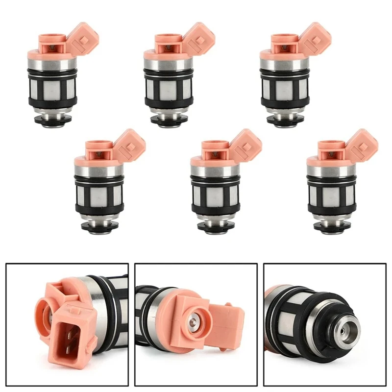 6Pcs Fuel Injector Nozzle For Nissan Pathfinder Quest D21 Pickup 3.0L 16600-88G10