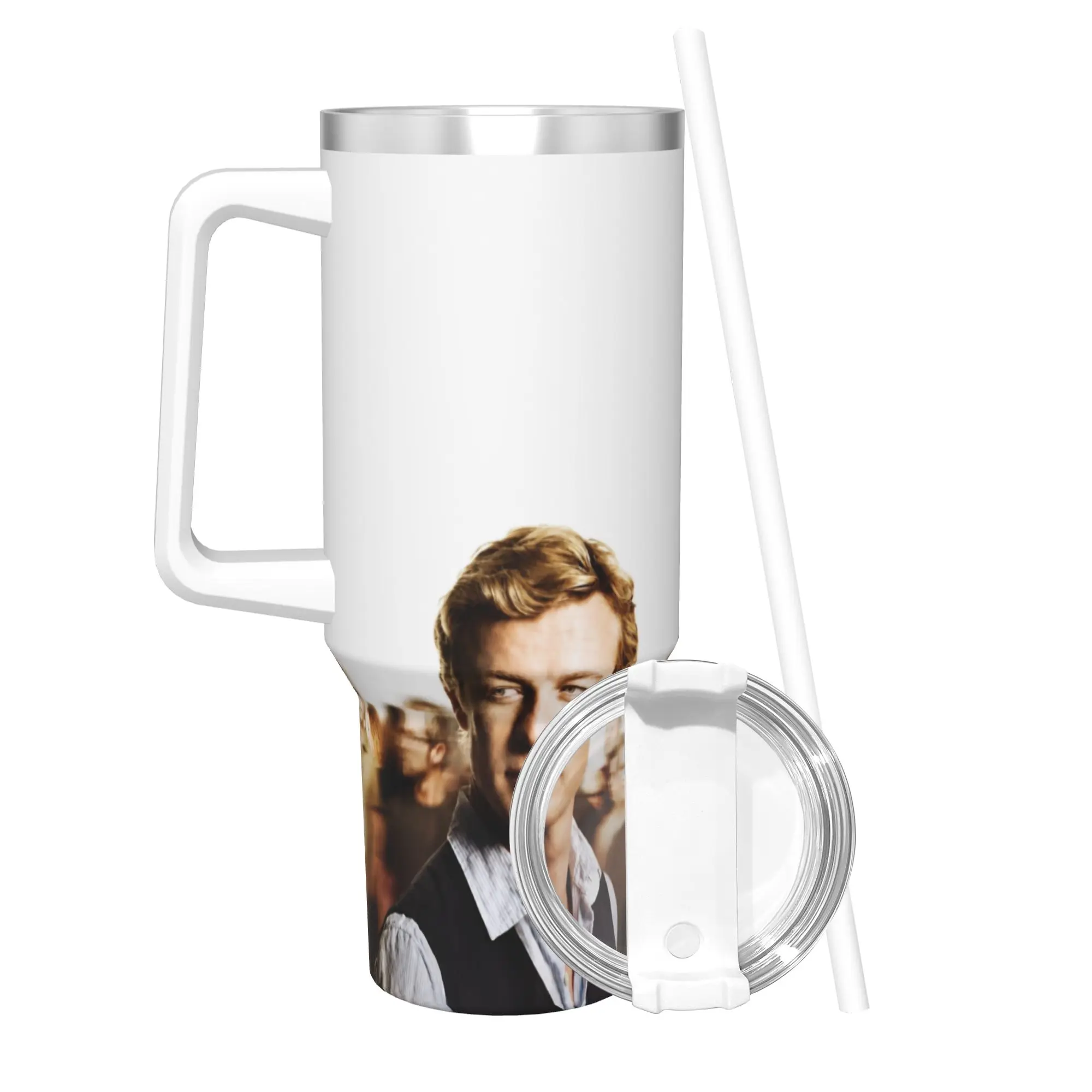 The Mentalists Tumbler With Straw  Stainless Steel Tumblers Cup Double Wall Vacuum Insulated for Cold Or Hot 40oz