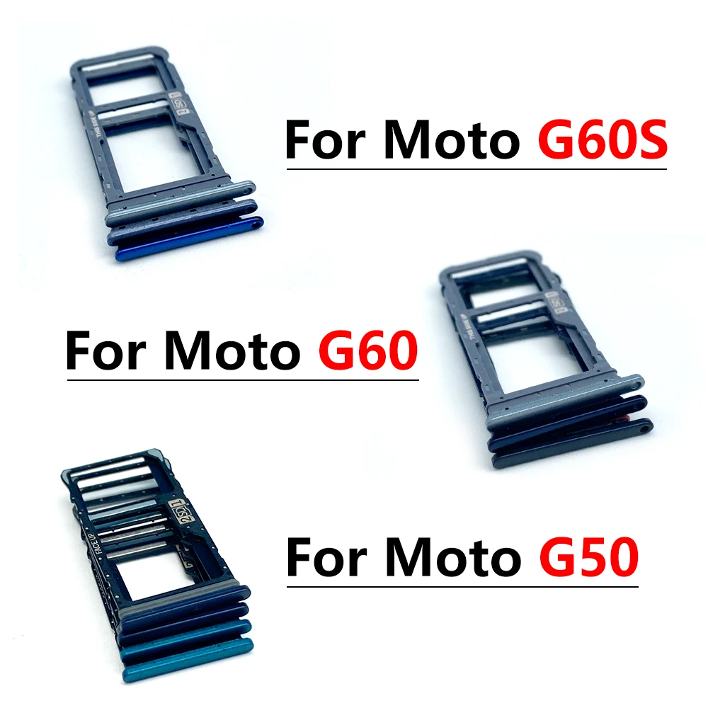 New Micro Nano SIM Card Holder Tray chip slot drawer Holder Adapter Socket For Motorola Moto G50 5G G60 G60S + Pin