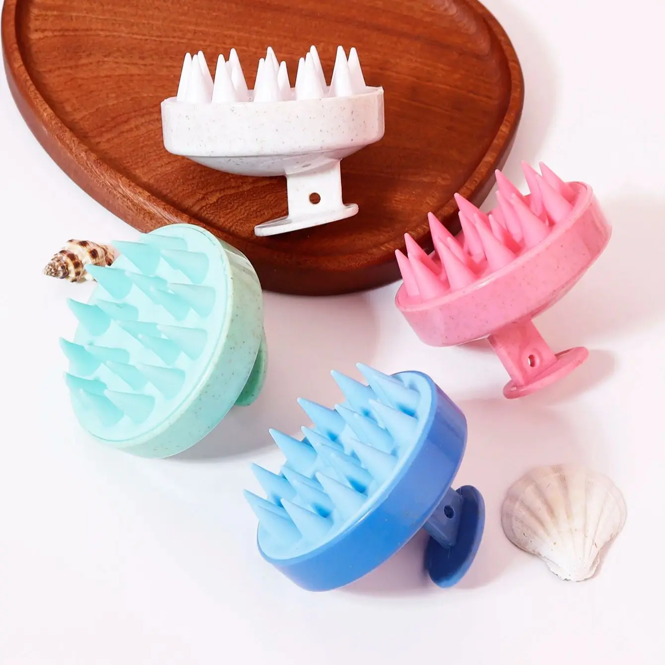 Silicone scalp massage comb, suitable for both dry and wet hair, suitable for home hair styling,special for real hair wigs
