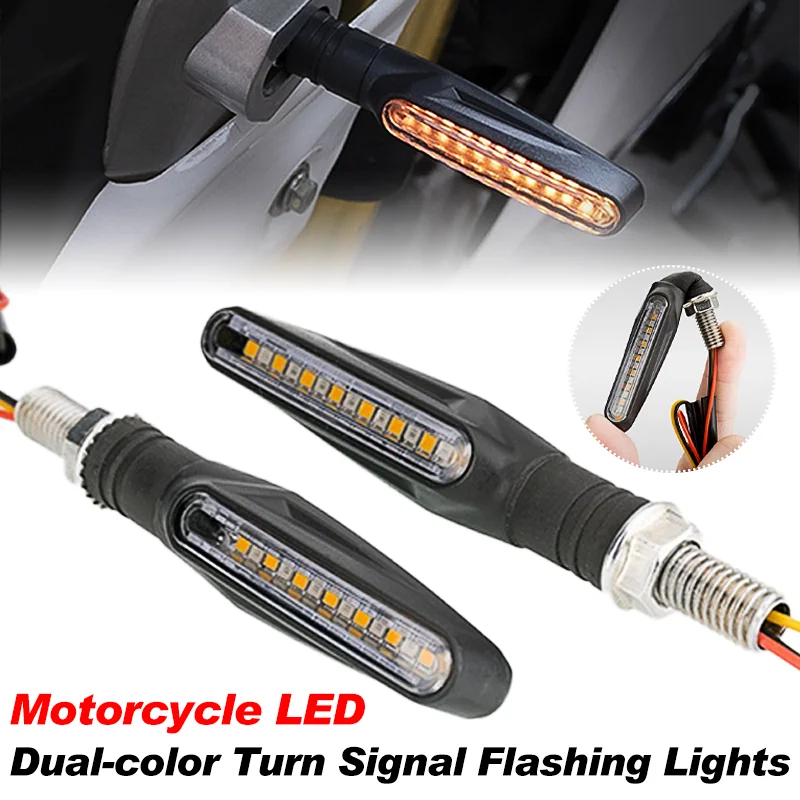 Motorcycle 15LED Turn Signal Directional High Brightness Indicator Flashing Rear Tail Brake Lamp Good-quaility For 12V Moto