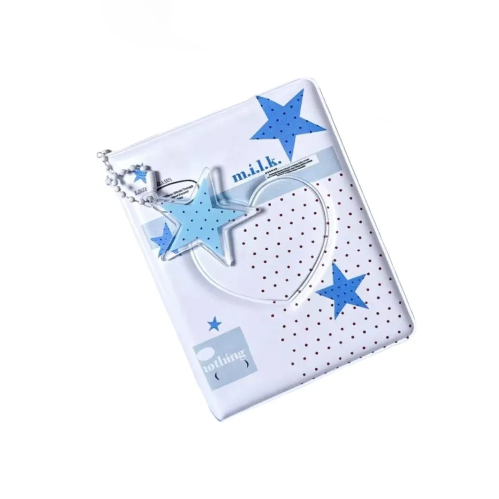 Gifts 3-inch Photocard Binder Clear Pocket Pages PVC Card Holder Book Ring Binder Photocard Collection Book Photo Organization